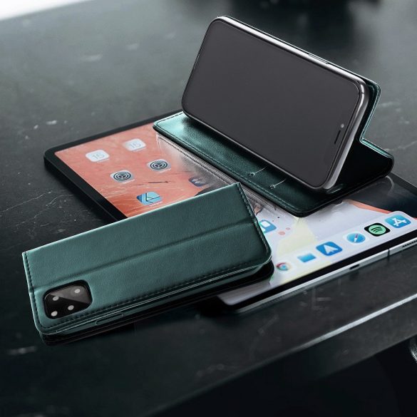 Apple iPhone 14 Pro Max, Oldalra nyíló tok, stand, Magnet Book, zöld