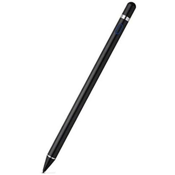 Univerzális toll, műanyag, (bármilyen kapacitív kijelzőhöz), Active Stylus Pen, fekete