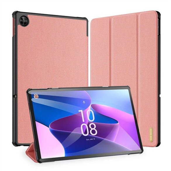 Lenovo Tab M10 Plus (10.61) (3. generáció) TB125 / TB128, mappa tok, Dux Ducis Domo, rózsaszín