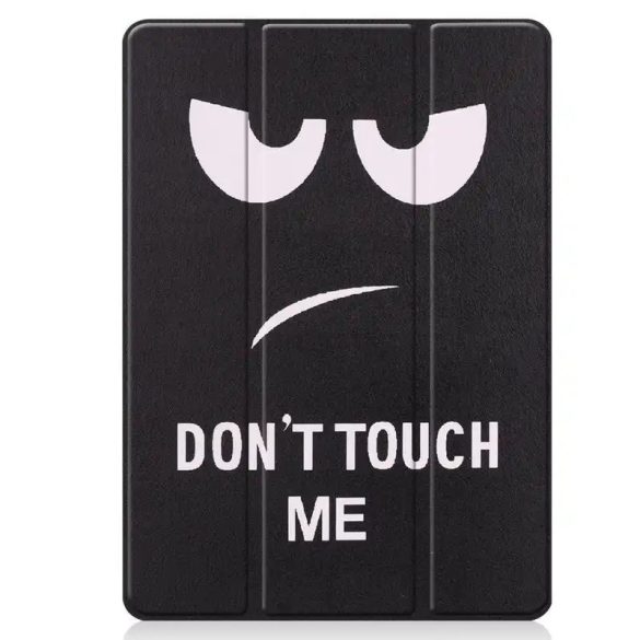 Samsung Galaxy Tab S7 11.0 / Tab S8 11.0, mappa tok, Dont touch me minta, Trifold, fekete/fehér