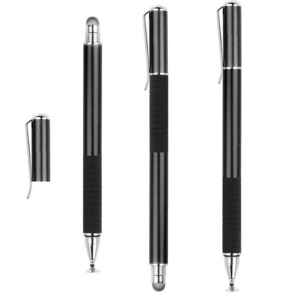 Univerzális toll, (bármilyen kapacitív kijelzőhöz), Stylus Pen, ezüst