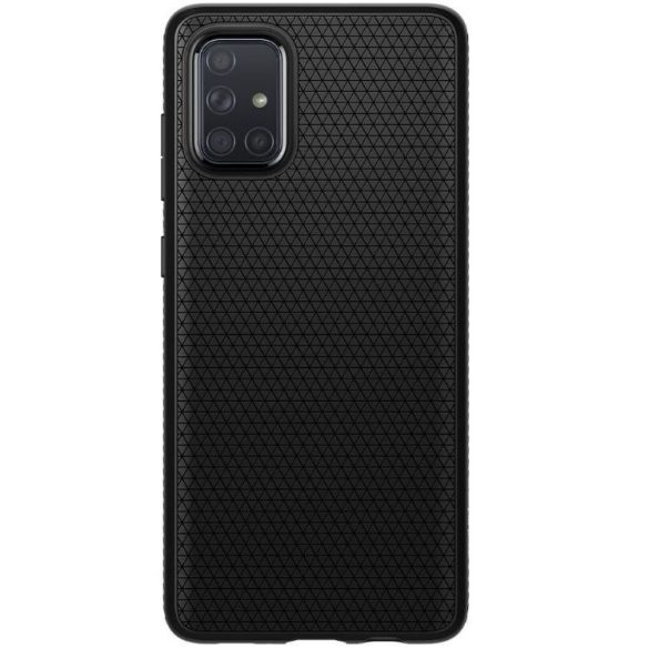 Samsung Galaxy S23 SM-S911, Szilikon tok, Spigen Liquid Air, háromszög minta, fekete