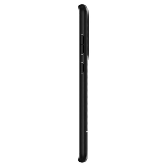 Samsung Galaxy S23 SM-S911, Szilikon tok, Spigen Core Armor, karbon minta, fekete