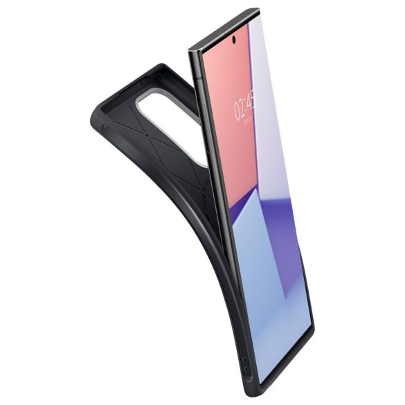 Samsung Galaxy S23 Ultra SM-S918, Szilikon tok, Spigen Ciel Cyrill Ultra Color, sötétszürke