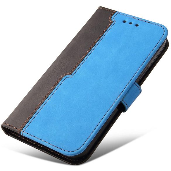 Xiaomi Redmi 9A / 9AT / 9i, Oldalra nyíló tok, stand, kártyatartóval, kézpánttal, Wooze Colour Wallet, kék