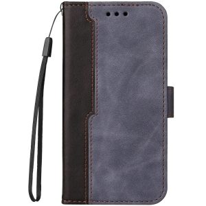 Huawei Honor Magic 4 Pro, Oldalra nyíló tok, stand, kártyatartóval, kézpánttal, Wooze Colour Wallet, szürke