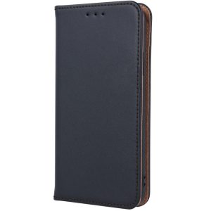 Xiaomi Redmi Note 12 5G / Poco X5 5G, Oldalra nyíló tok, valódi bőrtok, stand, Smart Pro, fekete