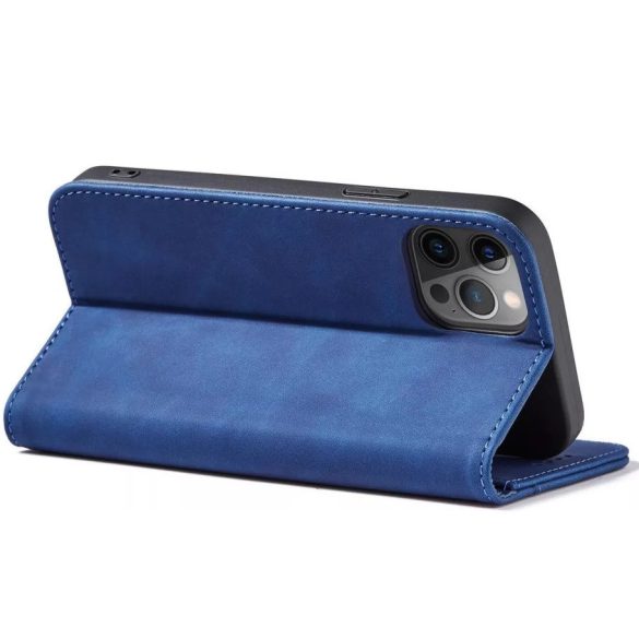 Xiaomi Redmi Note 11 Pro / Note 11 Pro 5G / Note 11E Pro / Note 12 Pro 4G, Oldalra nyíló tok, stand, kártyatartóval, Wooze Business, kék