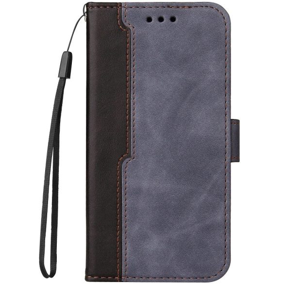 Huawei Honor Magic 5 Lite / X9a / X40, Oldalra nyíló tok, stand, kártyatartóval, kézpánttal, Wooze Colour Wallet, szürke