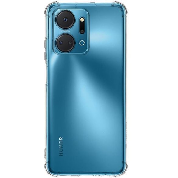 Huawei Honor X7a, Szilikon tok, légpárnás sarok, Tactical TPU Plyo, átlátszó