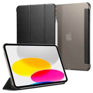 Apple iPad 10.9 (2022) / iPad 11 (2025), mappa tok, Smart Case, Spigen Smart Fold, fekete