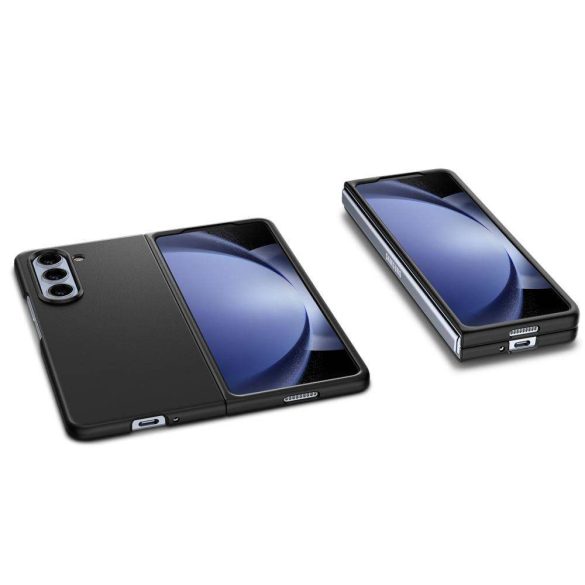Samsung Galaxy Z Fold5 SM-F946B, Műanyag hátlap védőtok, Spigen Airskin, ultravékony, fekete