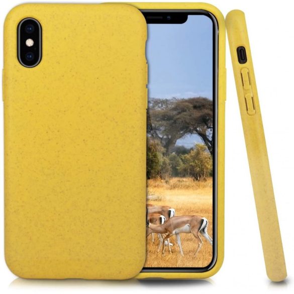 Apple iPhone 15 Pro Max, Bioplasztik tok, környezetbarát, Wooze Bio, sárga