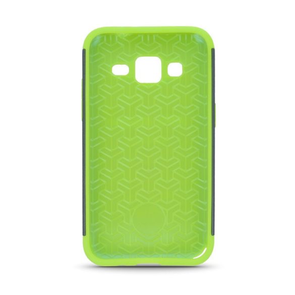 LG K7, Műanyag hátlap védőtok, közepesen ütésálló, Beeyo Synergy, zöld/szürke
