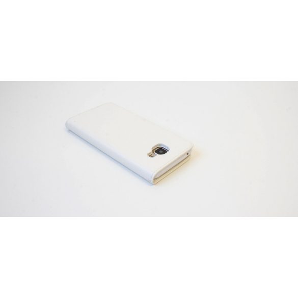 Huawei Nova Plus, Oldalra nyíló tok, stand, Magnet Book, fehér