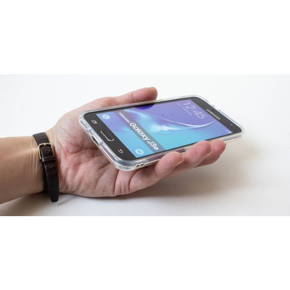 Samsung Galaxy A3 (2017) SM-A320F, TPU szilikon tok, csillogó, Forcell Shining, ezüst