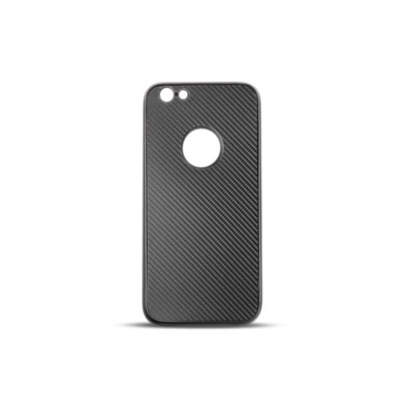 LG K8 (2017), TPU szilikon tok, Full Cover, karbon minta, fekete