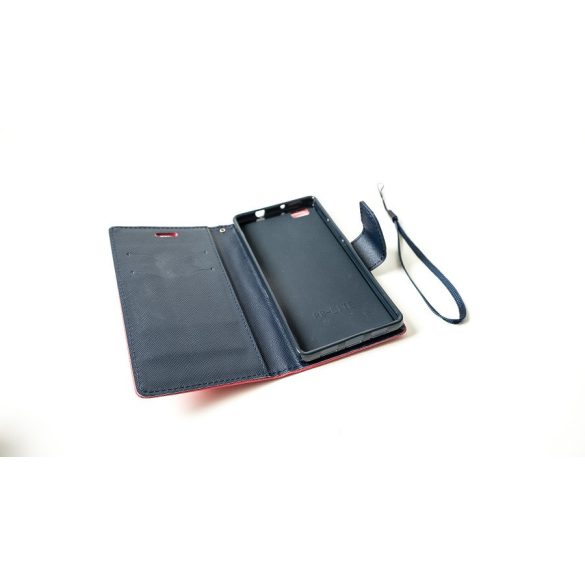 LG K3 (2017), Oldalra nyíló tok, stand, Fancy Book, piros