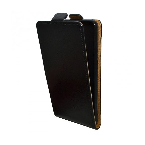 Huawei Nova 2 Plus, Forcell lenyitható bőrtok, Slim Flexi, felfelé nyíló - kinyitható, fekete