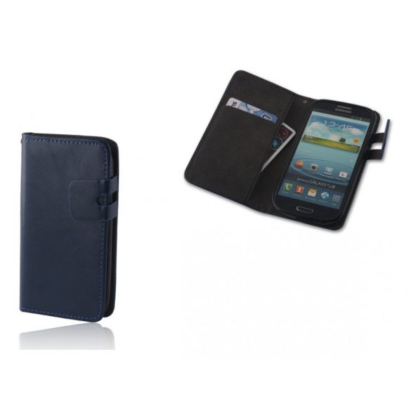 Sony Xperia T3, oldalra nyíló tok, Smart Case Plus, sötétkék