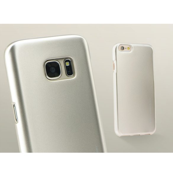 Samsung Galaxy S8 Plus SM-G955, TPU szilikon tok, Mercury i-Jelly, matt hatású, arany