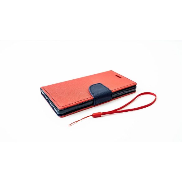 Sony Xperia L2, Oldalra nyíló tok, stand, Fancy Book, piros