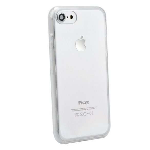 Apple iPhone XS Max, TPU szilikon tok, előlapi, és műanyag hátlapi védelem, 360 Full Cover, átlátszó