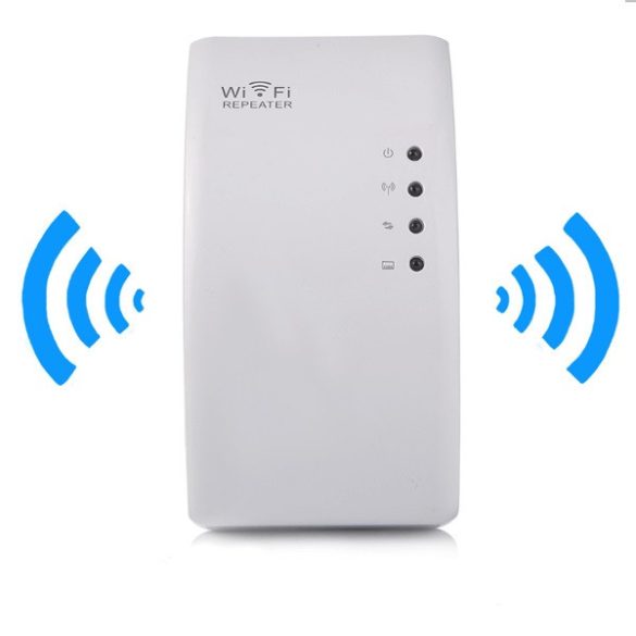 Wifi jelerősítő, 300 Mbps, 2.4 GHz, fehér