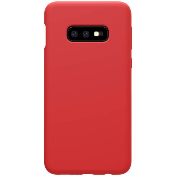Samsung Galaxy S10e SM-G970, TPU szilikon tok, gumírozott, Nillkin Flex Pure, piros