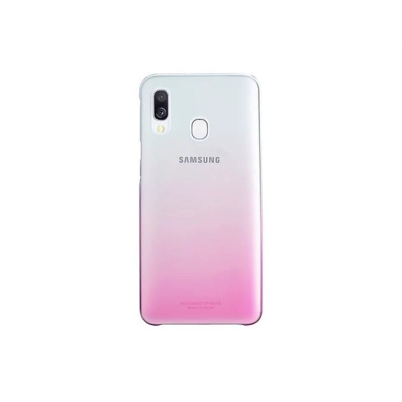 Samsung Galaxy A40 SM-A405F, Műanyag hátlap védőtok, gyári, átlátszó/rózsaszín