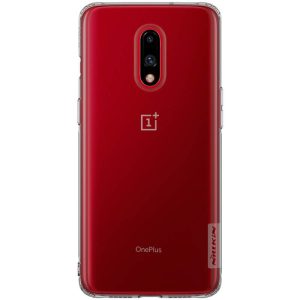 OnePlus 7, TPU szilikon tok, Nillkin Nature, ultravékony, szürke