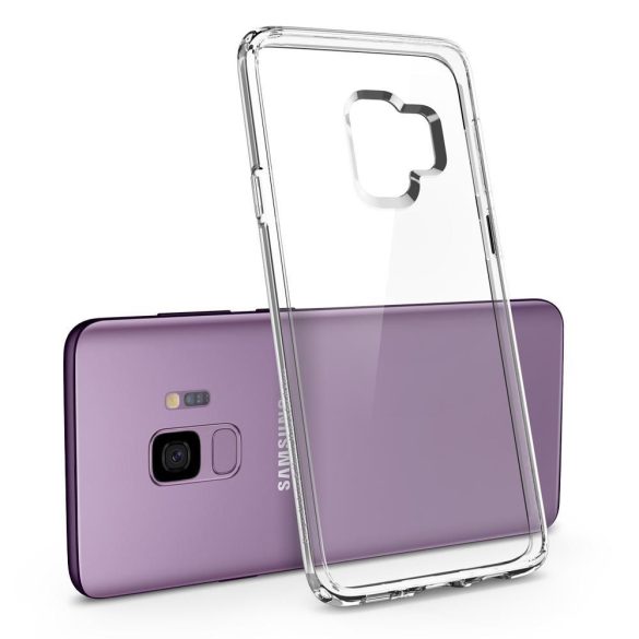 Samsung Galaxy Note 10 / 10 5G SM-N970 / N971, Műanyag hátlap védőtok + szilikon keret, Spigen Ultra Hybrid, átlátszó