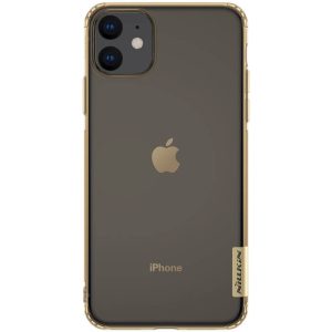 Apple iPhone 11, TPU szilikon tok, Nillkin Nature, ultravékony, aranybarna