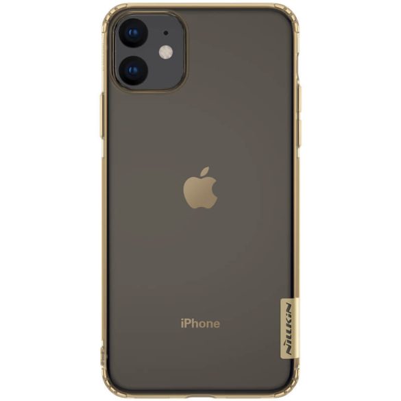 Apple iPhone 11, TPU szilikon tok, Nillkin Nature, ultravékony, aranybarna