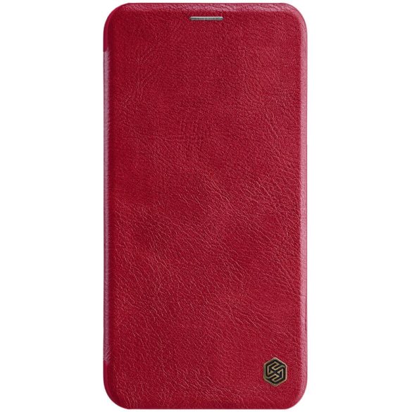 Apple iPhone 11 Pro, Oldalra nyíló tok, Nillkin Qin, piros