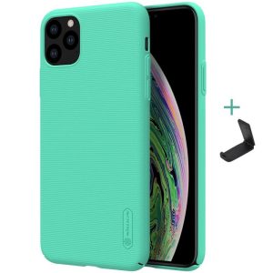 Apple iPhone 11 Pro, Műanyag hátlap védőtok, stand, Nillkin Super Frosted, menta