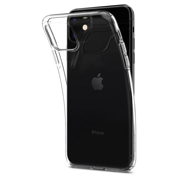Apple iPhone 11, TPU szilikon tok, Spigen Liquid Crystal, átlátszó