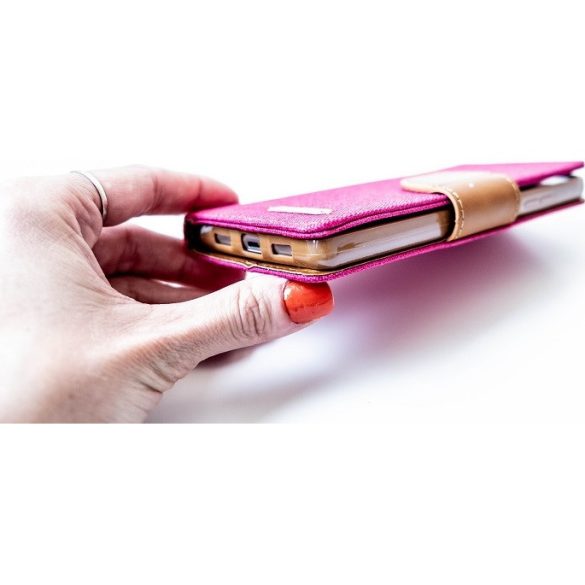 Apple iPhone 11 Pro, Oldalra nyíló tok, stand, Canvas Book, rózsaszín