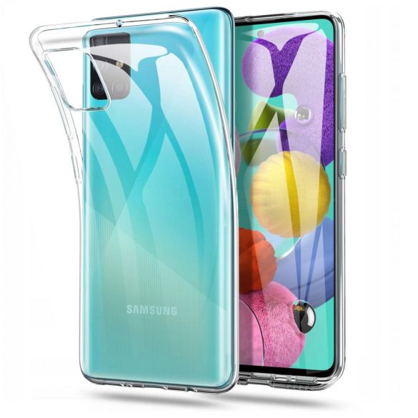 Samsung Galaxy A51 SM-A515F, Szilikon tok, átlátszó