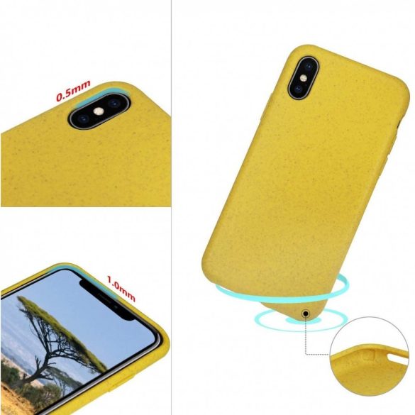 Apple iPhone 11, Bioplasztik tok, környezetbarát, Wooze Bio, sárga