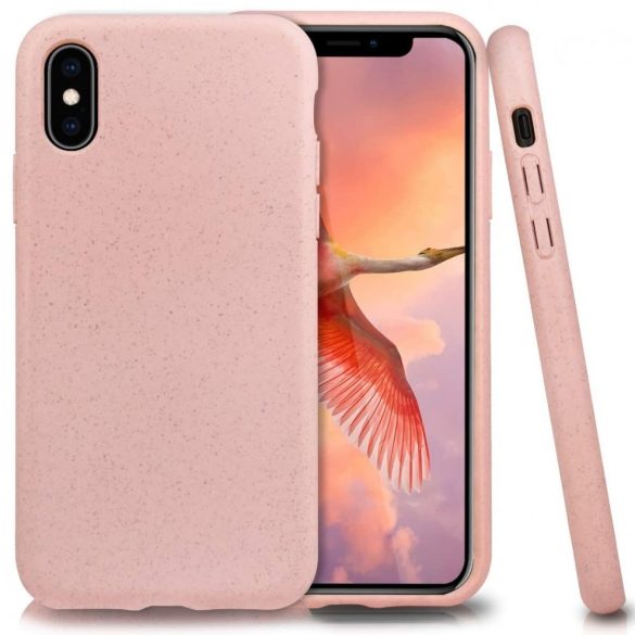 Apple iPhone X / XS, Bioplasztik tok, környezetbarát, Wooze Bio, rózsaszín