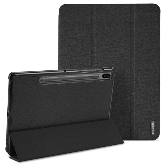 Samsung Galaxy Tab S6 10.5 SM-T860 / T865, mappa tok, Trifold, Dux Ducis Domo, fekete