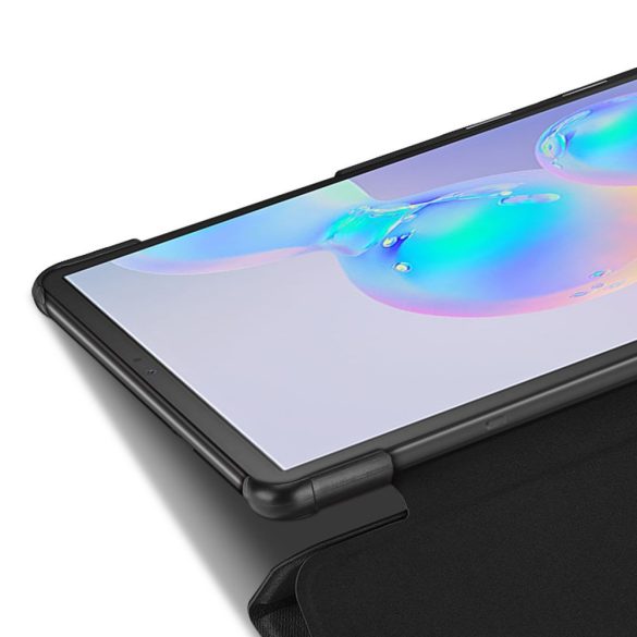 Samsung Galaxy Tab S6 10.5 SM-T860 / T865, mappa tok, Trifold, Dux Ducis Domo, fekete
