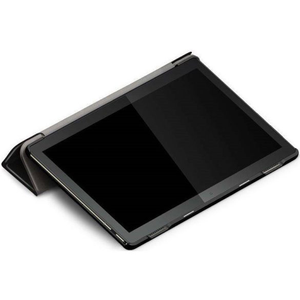 Lenovo Tab M10 (10.1) TB-X605F, mappa tok, Dont touch me minta, Trifold, fekete/fehér