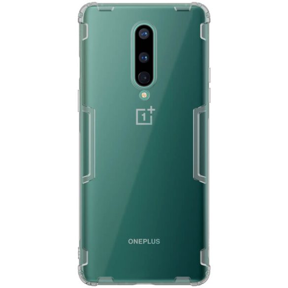 OnePlus 8, Szilikon tok, Nillkin Nature, ultravékony, szürke