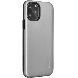   Samsung Galaxy A20 / A30 SM-A205F / A305F, Szilikon tok, műanyag kerettel, közepesen ütésálló, Roar Rico Armor, szürke