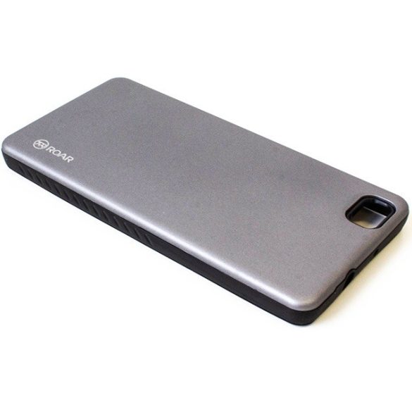 Samsung Galaxy Note 10 / 10 5G SM-N970 / N971, Szilikon tok, műanyag kerettel, közepesen ütésálló, Roar Rico Armor, szürke