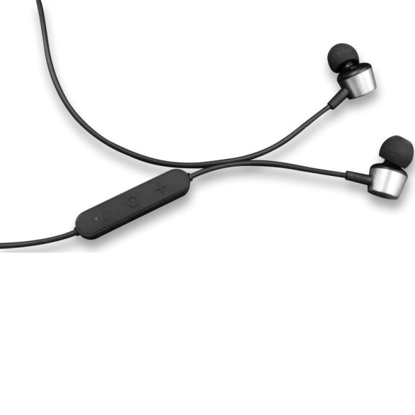 Bluetooth sztereó fülhallgató, v5.0, sportoláshoz, vezérlő gombok, mikrofon, Forever Mobius24, BSH-300, fekete