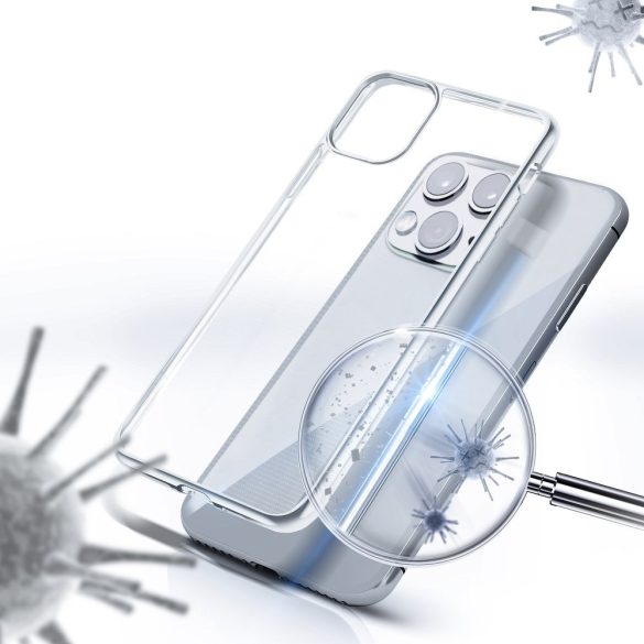 Huawei P Smart (2020), Szilikon tok, baktériumok elleni védelemmel, Forcell AntiBacterial, átlátszó