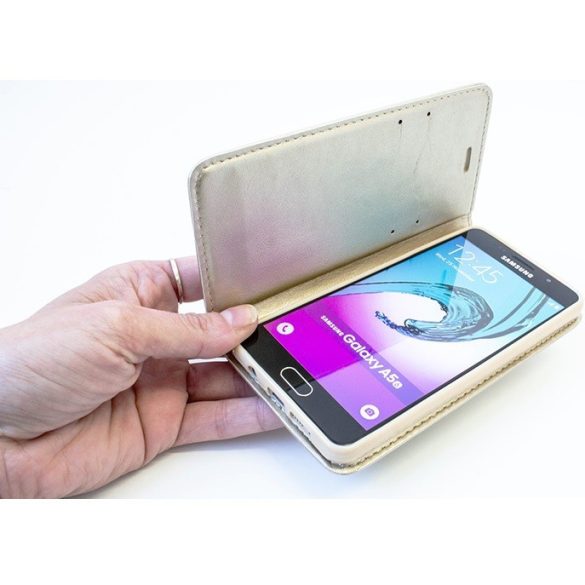 Samsung Galaxy M51 SM-M515F, Oldalra nyíló tok, stand, Magnet Book, arany